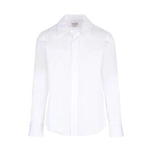 Alexander McQueen Men’s Long Sleeved Button Down Shirt White Size 15 NEW NWT